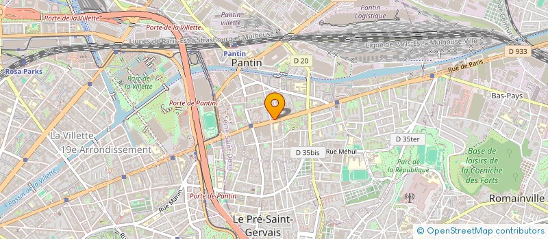 localisation de l'entreprise MONSIEUR JEAN NOURRISSON à PANTIN
