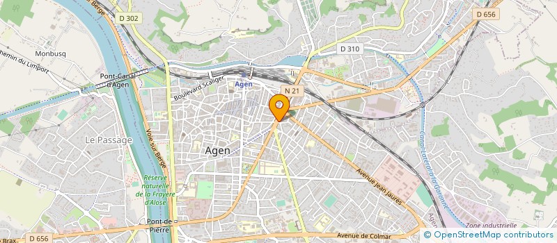 localisation de l'entreprise MONSIEUR JEAN NYSSENS à AGEN