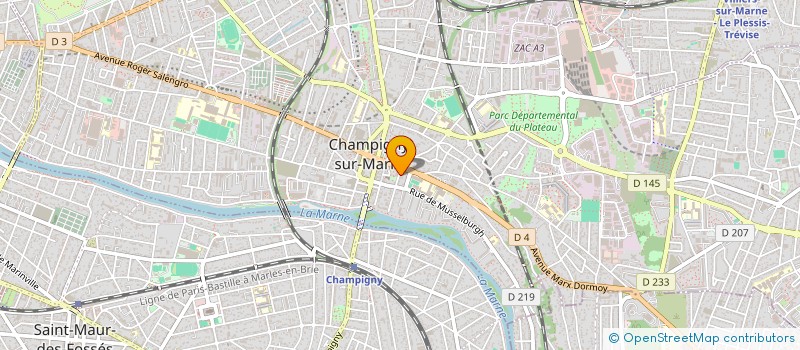 localisation de l'entreprise MONSIEUR JEAN ODIC à CHAMPIGNY-SUR-MARNE