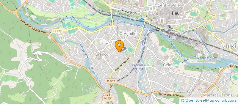 localisation de l'entreprise MONSIEUR JEAN OLIVA  JURANCON