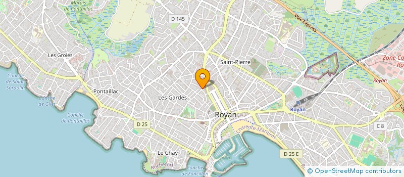 localisation de l'entreprise MONSIEUR JEAN-OLIVIER BERGEON  ROYAN