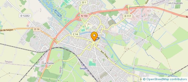 localisation de l'entreprise MONSIEUR JEAN-OLIVIER LAPORTE  SAUJON