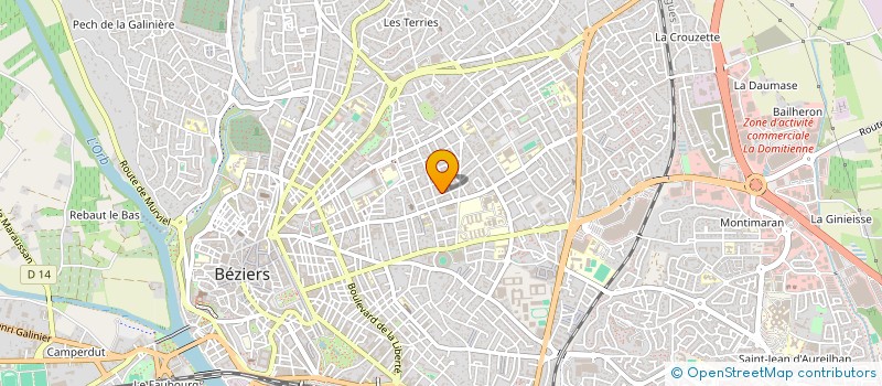localisation de l'entreprise MONSIEUR JEAN OLIVIER RIEUSSET  BEZIERS