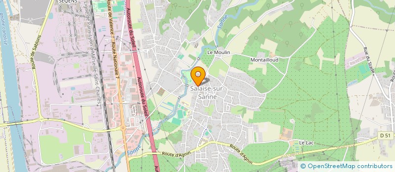 localisation de l'entreprise MONSIEUR JEAN OLLIER  SALAISE-SUR-SANNE