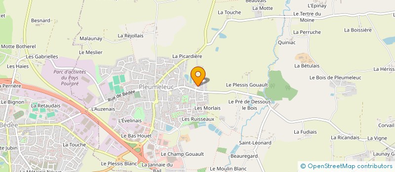 localisation de l'entreprise MONSIEUR JEAN ONILLON  PLEUMELEUC