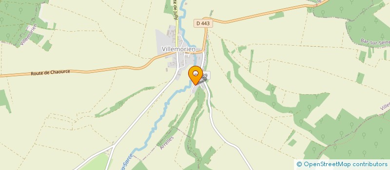 localisation de l'entreprise MONSIEUR JEAN ORIOT  VIVIERS-SUR-ARTAUT