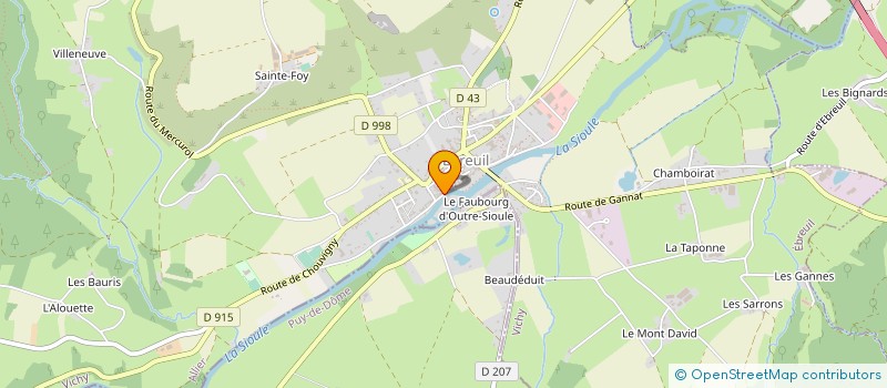 localisation de l'entreprise MONSIEUR JEAN ORLAT à EBREUIL