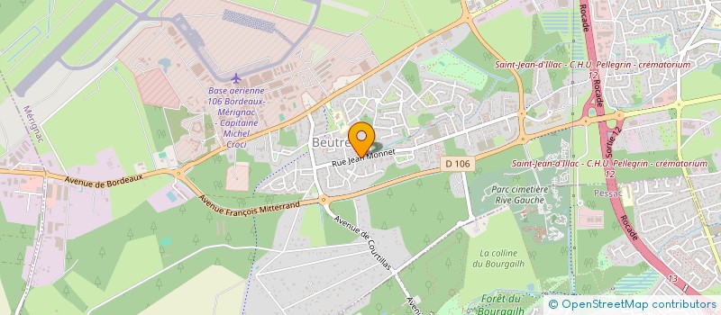 localisation de l'entreprise MONSIEUR JEAN ORNECQ  MERIGNAC