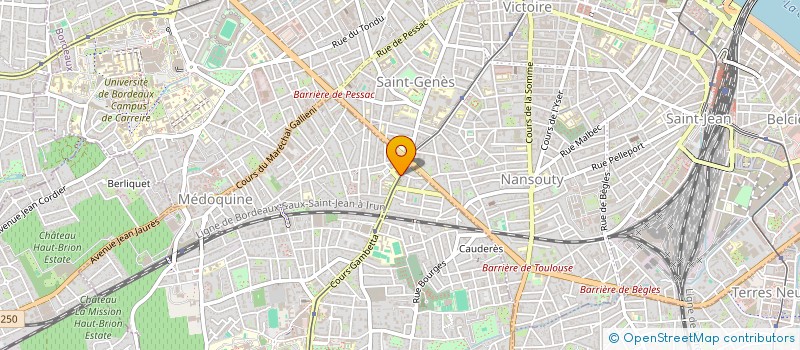 localisation de l'entreprise MONSIEUR JEAN ORRETEGUY  TALENCE