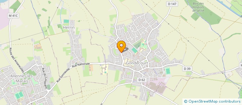 localisation de l'entreprise MONSIEUR JEAN ORRIOLS  GONDECOURT