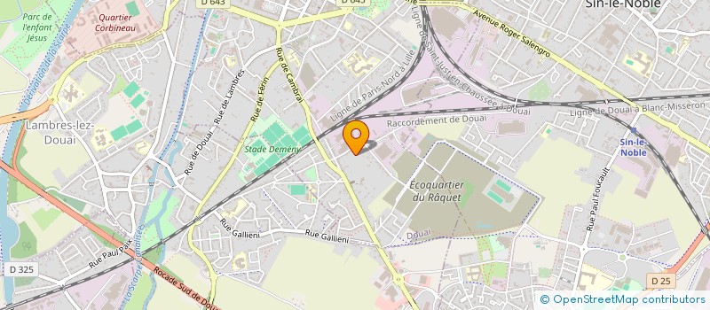 localisation de l'entreprise MONSIEUR JEAN OSLAWSKI  DOUAI