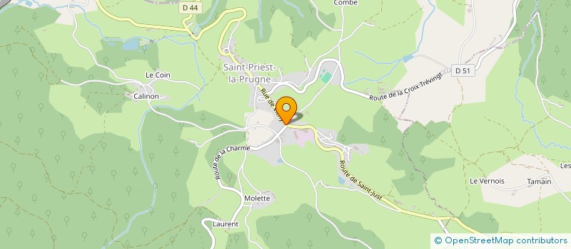 localisation de l'entreprise MONSIEUR JEAN OSSEDAT  LA TUILIERE