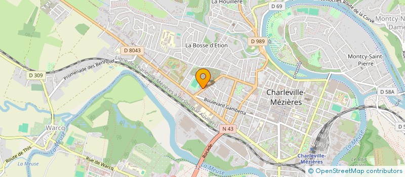 localisation de l'entreprise MONSIEUR JEAN OUDIN  CHARLEVILLE-MEZIERES