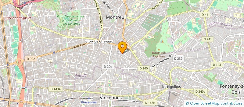 localisation de l'entreprise MONSIEUR JEAN OURADOU à MONTREUIL