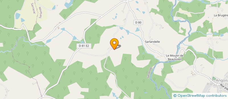 localisation de l'entreprise MONSIEUR JEAN OUZEAU  SARLANDE