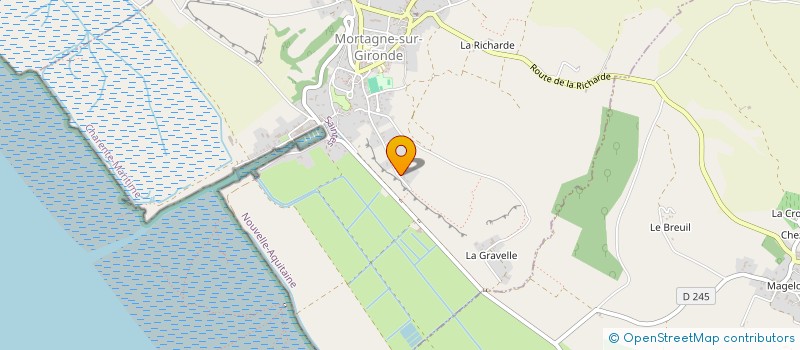localisation de l'entreprise MONSIEUR JEAN OZELLET à MORTAGNE-SUR-GIRONDE