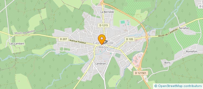 localisation de l'entreprise MONSIEUR JEAN OZIER  CASTELNAU-DE-MEDOC