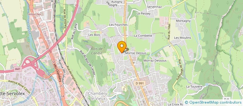 localisation de l'entreprise MONSIEUR JEAN PACCORET à CHAMBERY