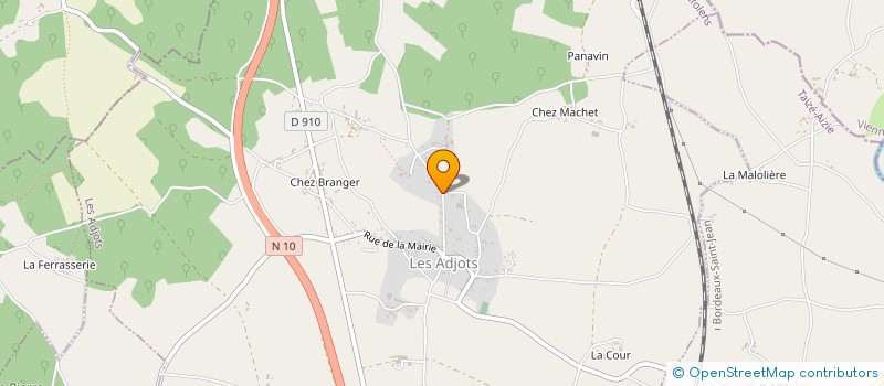 localisation de l'entreprise MONSIEUR JEAN PACTON à LES ADJOTS