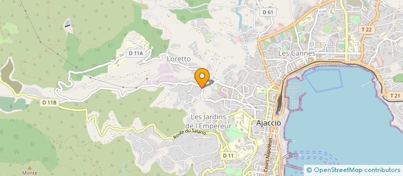 localisation de l'entreprise MONSIEUR JEAN PAGANINI à AJACCIO