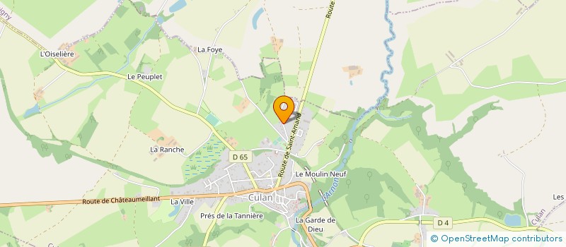 localisation de l'entreprise MONSIEUR JEAN PAGNARD  CULAN