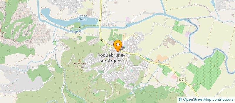 localisation de l'entreprise MONSIEUR JEAN PAGNIEZ à ROQUEBRUNE-SUR-ARGENS
