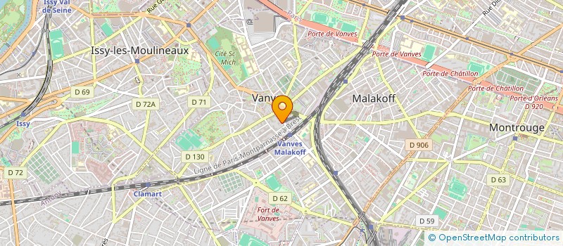 localisation de l'entreprise MONSIEUR JEAN PAILLARD  VANVES