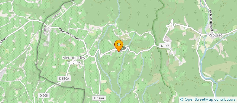 localisation de l'entreprise MONSIEUR JEAN PAILLARD  SAINT-AUBAN-SUR-L OUVEZE