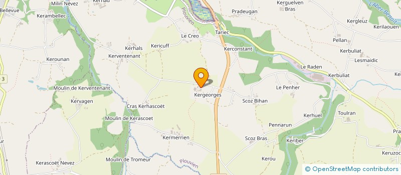 localisation de l'entreprise MONSIEUR JEAN PAILLER  PLOUVIEN