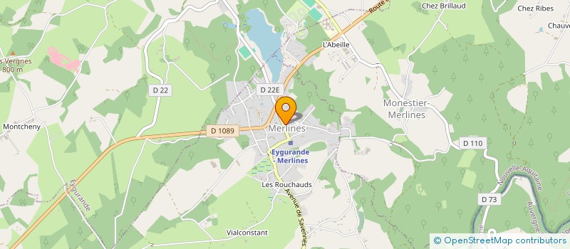 localisation de l'entreprise MONSIEUR JEAN PAILLER  MERLINES