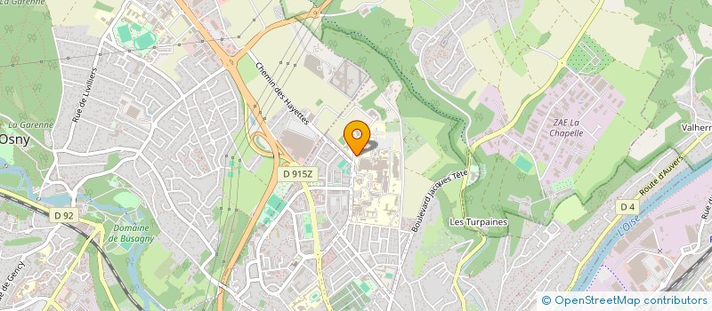 localisation de l'entreprise MONSIEUR JEAN PAILLON  PONTOISE