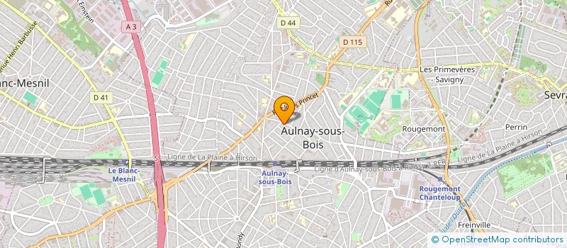 localisation de l'entreprise MONSIEUR JEAN PAKIRY à AULNAY-SOUS-BOIS