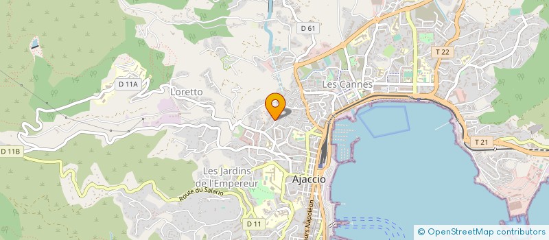 localisation de l'entreprise MONSIEUR JEAN PALADINI à AJACCIO