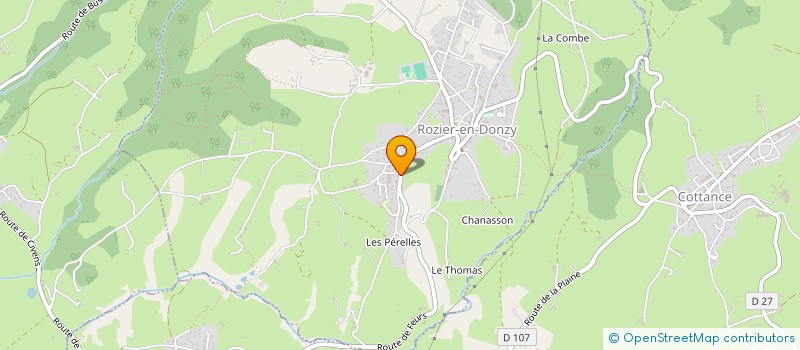 localisation de l'entreprise MONSIEUR JEAN PALAIS  ROZIER-EN-DONZY