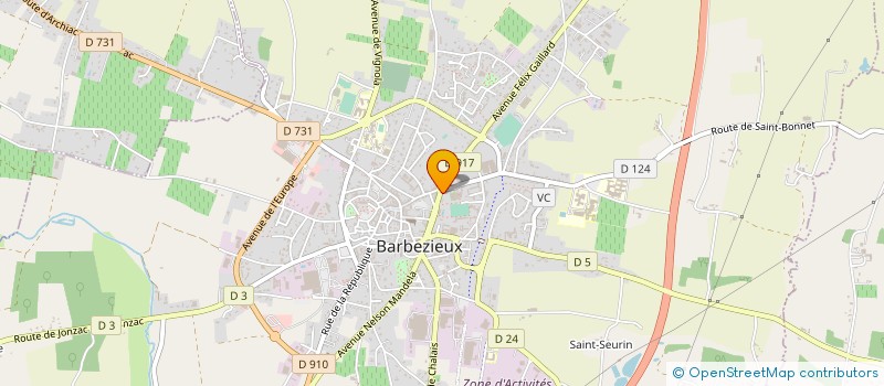 localisation de l'entreprise MONSIEUR JEAN PALANCHER à BARBEZIEUX-SAINT-HILAIRE