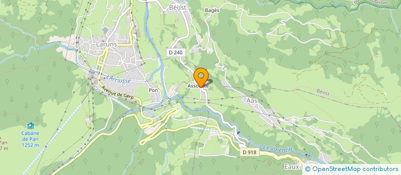 localisation de l'entreprise MONSIEUR JEAN PALAS  EAUX-BONNES