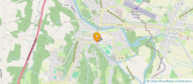 localisation de l'entreprise MONSIEUR JEAN PALENGAT  AIRE-SUR-L'ADOUR