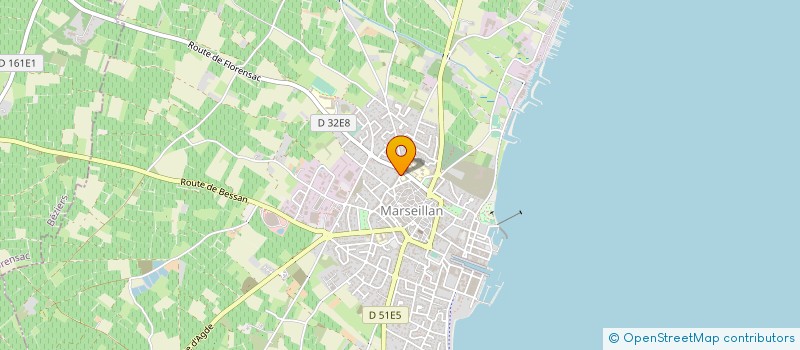 localisation de l'entreprise MONSIEUR JEAN PANIS à MARSEILLAN