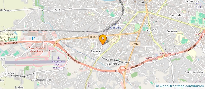 localisation de l'entreprise MONSIEUR JEAN PANISSAL à ALBI