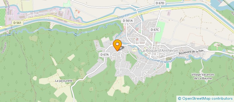 localisation de l'entreprise MONSIEUR JEAN PAOLETTI  LA ROQUE-D'ANTHERON