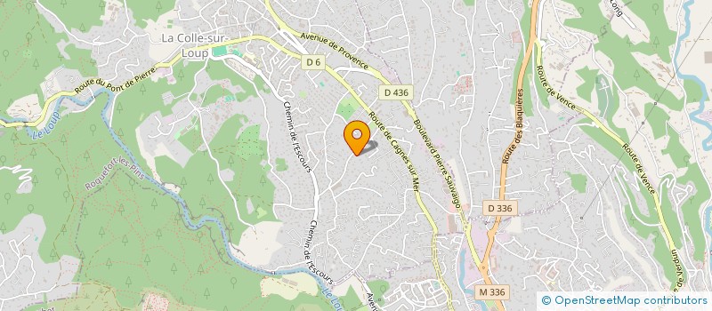 localisation de l'entreprise MONSIEUR JEAN PAOLI  LA COLLE-SUR-LOUP