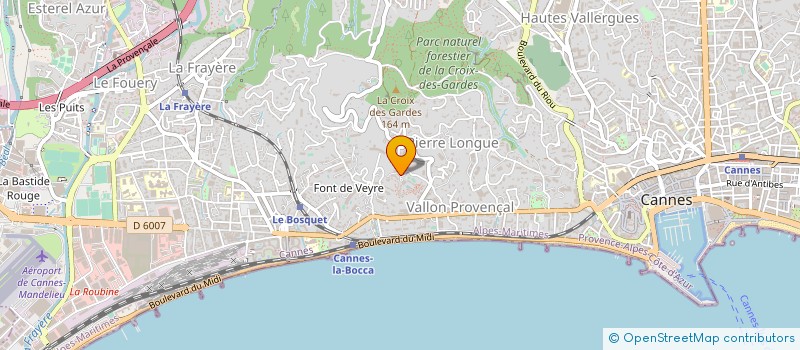 localisation de l'entreprise MONSIEUR JEAN PAPAUX  CANNES