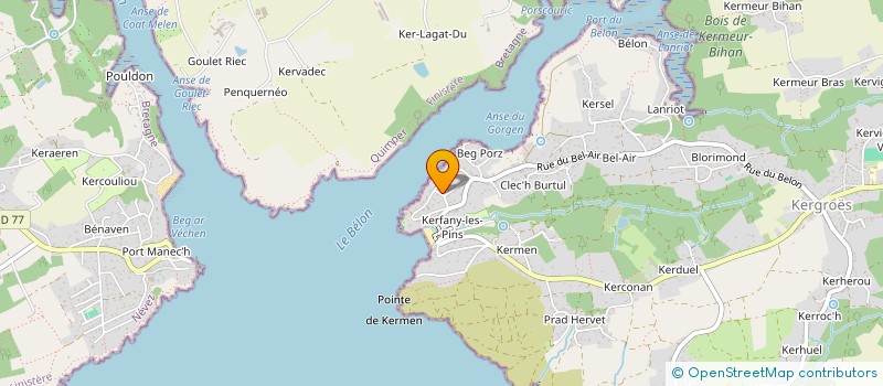 localisation de l'entreprise MONSIEUR JEAN PAPILLON  MOELAN SUR MER