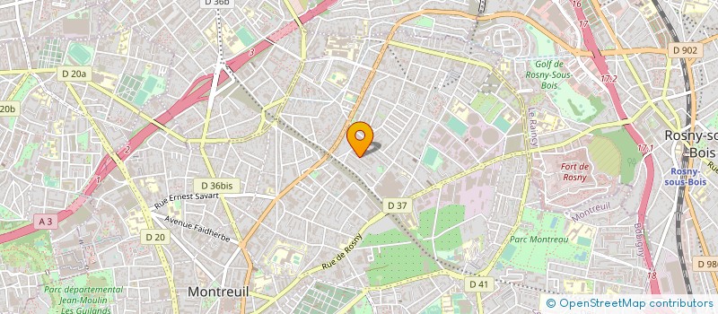 localisation de l'entreprise MONSIEUR JEAN PAPON à MONTREUIL