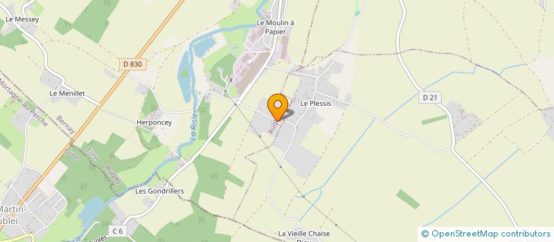 localisation de l'entreprise MONSIEUR JEAN PAPOUIN  CHERONVILLIERS