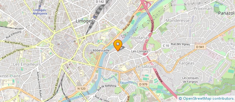 localisation de l'entreprise MONSIEUR JEAN PARACCHINI à LIMOGES