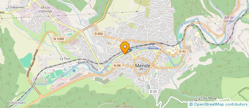 localisation de l'entreprise MONSIEUR JEAN PARADIS  MENDE