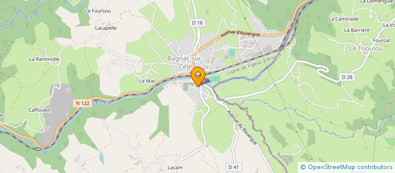 localisation de l'entreprise MONSIEUR JEAN PARAMELLE  BAGNAC-SUR-CELE