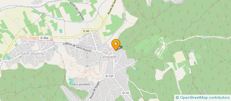 localisation de l'entreprise MONSIEUR JEAN PARDON  LANGLADE