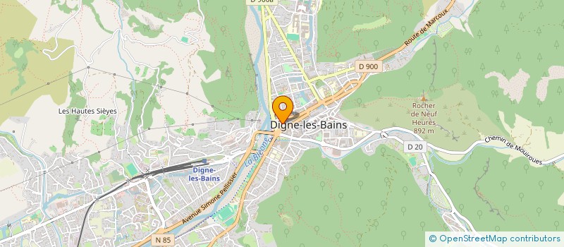 localisation de l'entreprise MONSIEUR JEAN PARET à DIGNE-LES-BAINS